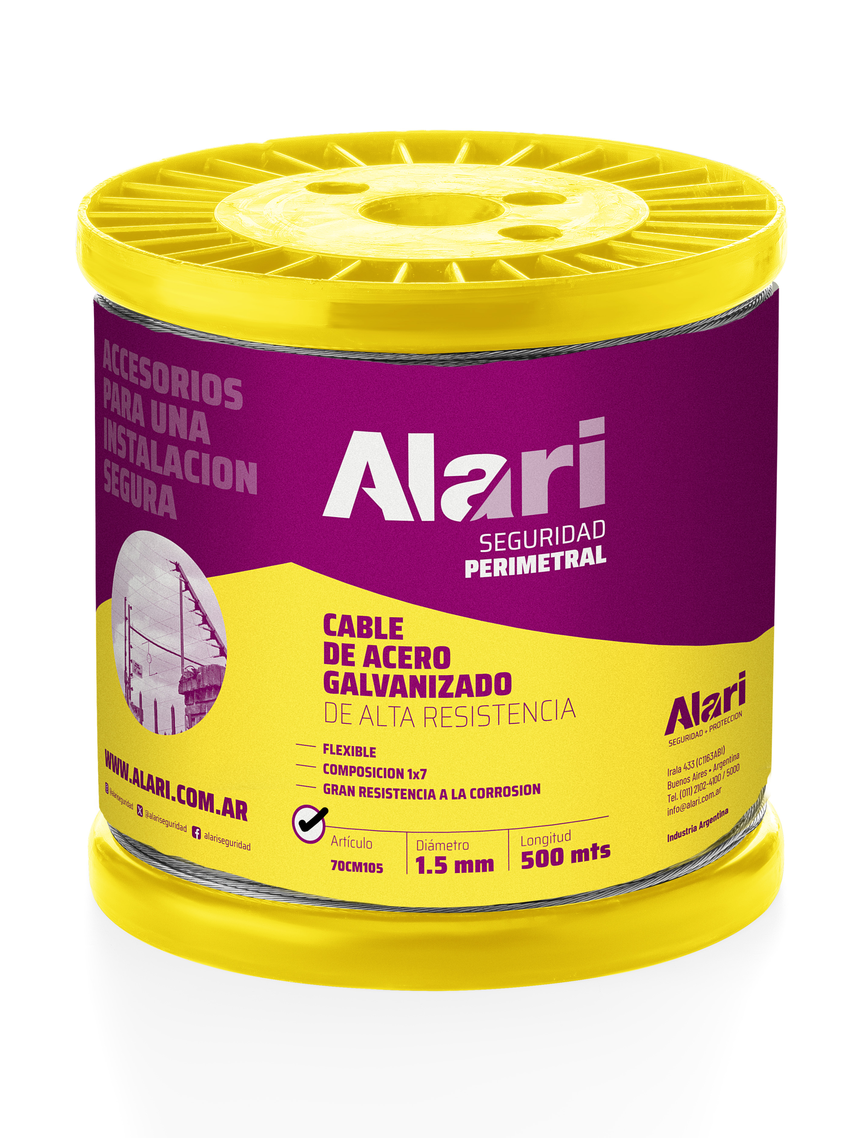 Cable acero galvanizado