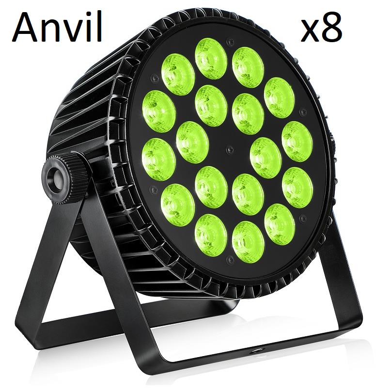 8 unidades en Flight Case