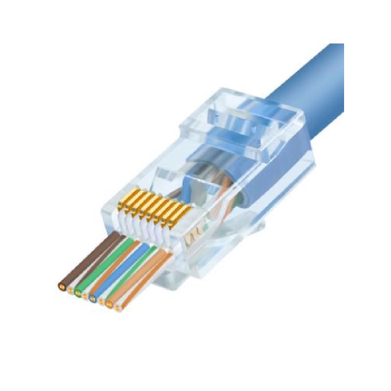 Rj45 5e Pasante  x100U